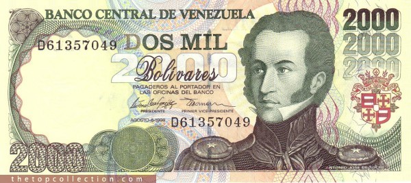 2000 بولیوار ونزوئلا 