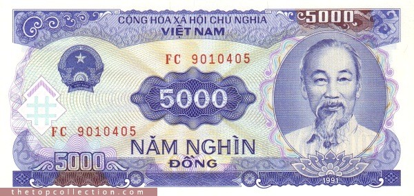 5000 دانگ ویتنام