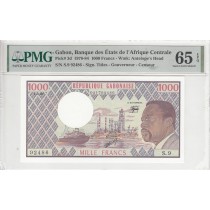 1000 فرانک گابن PMG65 - بینهایت کمیاب 