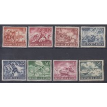 سری کمیاب تمبرهای رایش آلمان چاپ 1943 با شارنیه 