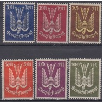 سری کمیاب تمبرهای پست هوائی آلمان چاپ 1923 (با شارنیه )