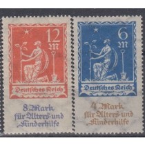 سری بسیار کمیاب تمبرهای رایش آلمان چاپ 1922 (بی شارنیه)