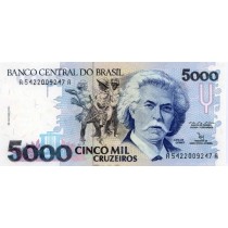 5000 کروزیرو برزیل چاپ 1990