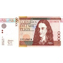 10000 پزو کلمبیا چاپ 2014