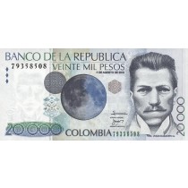20000 پزو کلمبیا چاپ 2010