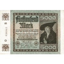 5000 مارک آلمان چاپ 1922