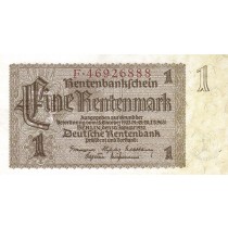 1 مارک آلمان چاپ 1937 با مهر برجسته 