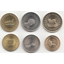 فول ست سکه های مقدونیه (کمیاب ) 