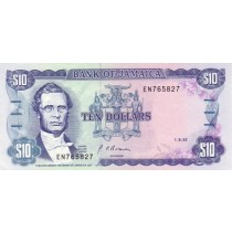 10 دلار جامائیکا چاپ 1992