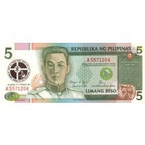 5 پزو فیلیپین (یادبود)