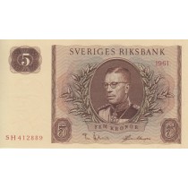 5 کرون سوئد چاپ 1961