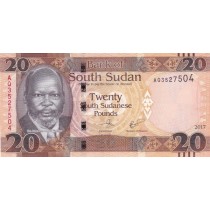 20 پوند سودان جنوبی (چاپ 2017)