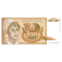 100 دینار یوگسلاوی 