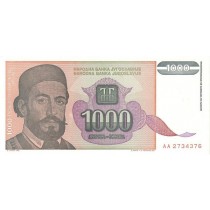 1000 دینار یوگسلاوی