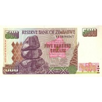 500 دلار زیمباوه 