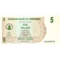 5 دلار زیمباوه