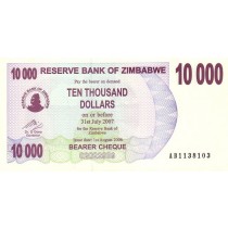10000 دلار زیمباوه