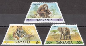تمبرهای حیات وحش تانزانیا 