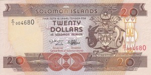 20 دلار جزایر سلیمان چاپ 1996