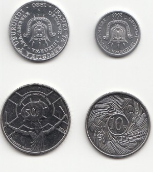 ست سکه های بروندی (کمیاب)