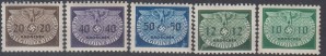 سری کمیاب تمبرهای رایش آلمان چاپ 1940 (بی شارنیه )