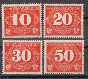 سری کامل تمبرهای رایش آلمان چاپ 1940 (بی شارنیه )