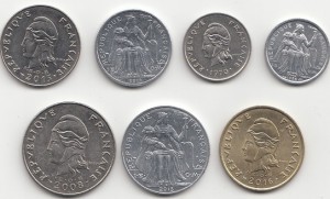 ست سکه های کالدونیای جدید (بسیار کمیاب )