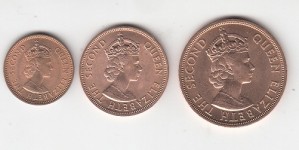 ست سکه های نایاب کارائیب انگلیس 