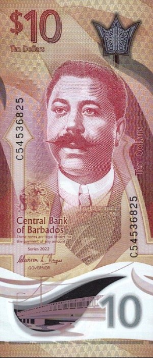 10 دلار باربادوس 