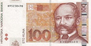 100 کونا کرواسی چاپ 2012