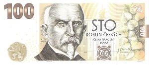 100 کرون جمهوری چک (یادبود همراه با فولدر- سایز بزرگ - کمیاب )