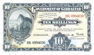 10  (یادبود)شیلینگ جبل الطارق