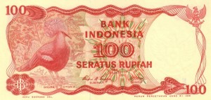 100 روپیه اندونزی 