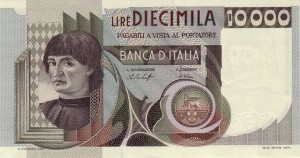 10000 لیر ایتالیا