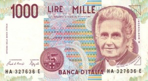 1000 لیر ایتالیا