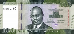 100 دلار لیبریا 2017