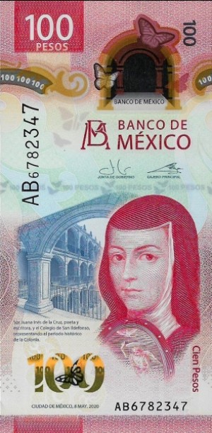 100 پزو مکزیک 2020