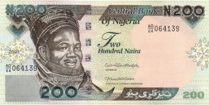 200 نایرا نیجریه چاپ 2021