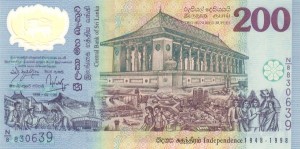 200 روپیه پلیمری سریلانکا (یادبود پنجاهمین سالگرد استقلال سریلانکا)