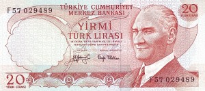 20 لیر ترکیه