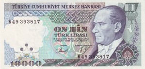 10000 لیر ترکیه