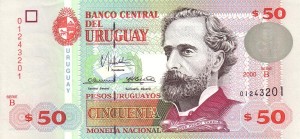 50 پزو اروگوئه چاپ 2000