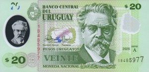 20پزو اروگوئه پلیمری 