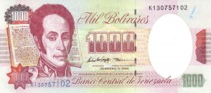 1000 بولیوار ونزوئلا 