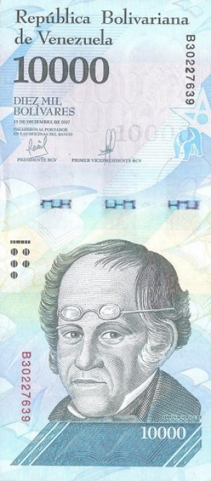 10000 بولیوار ونزوئلا 