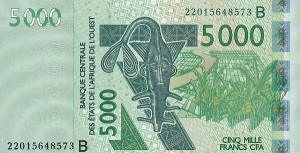 5000 فرانک بنین