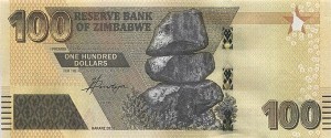 100 دلار زیمباوه 